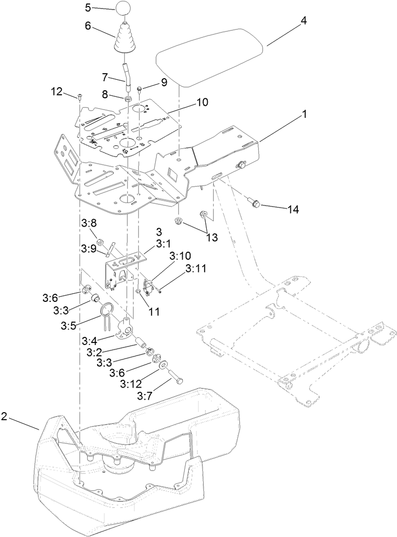 Console and Reel Control Assembly