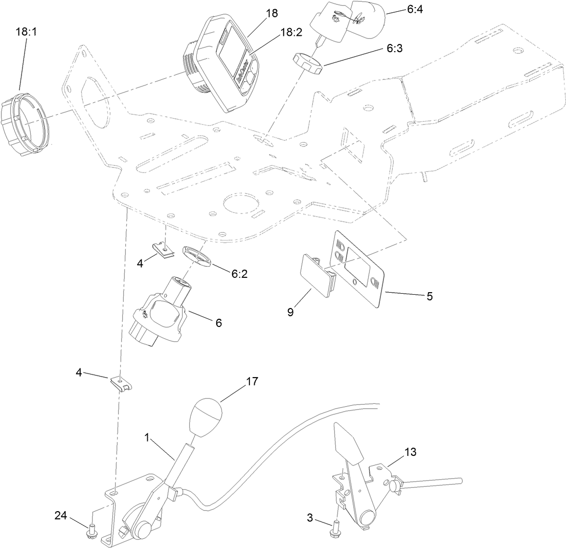 Ignition, Throttle and Choke Control Assembly