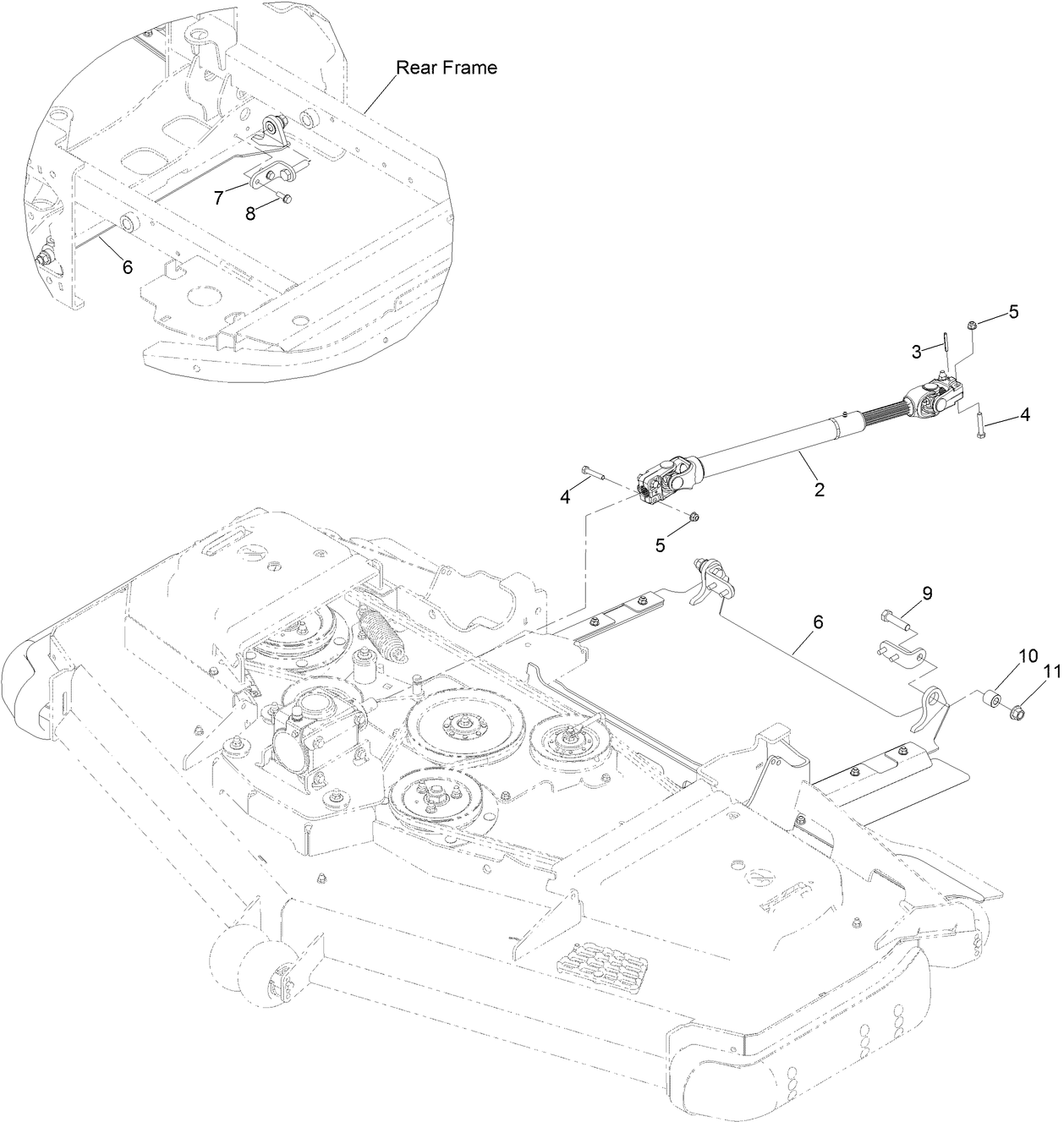 Deck Driveshaft Assembly