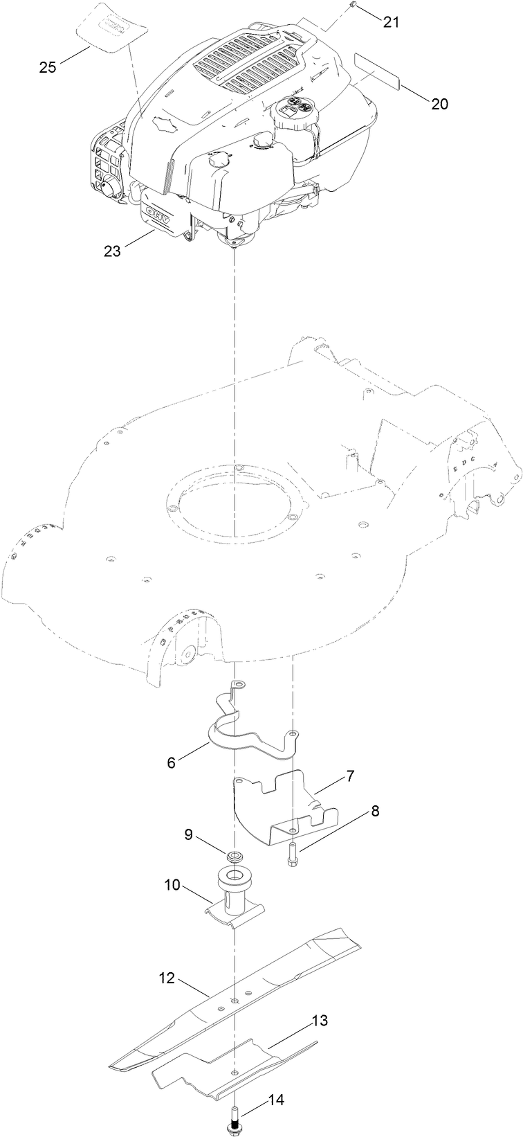 Engine and Blade Assembly