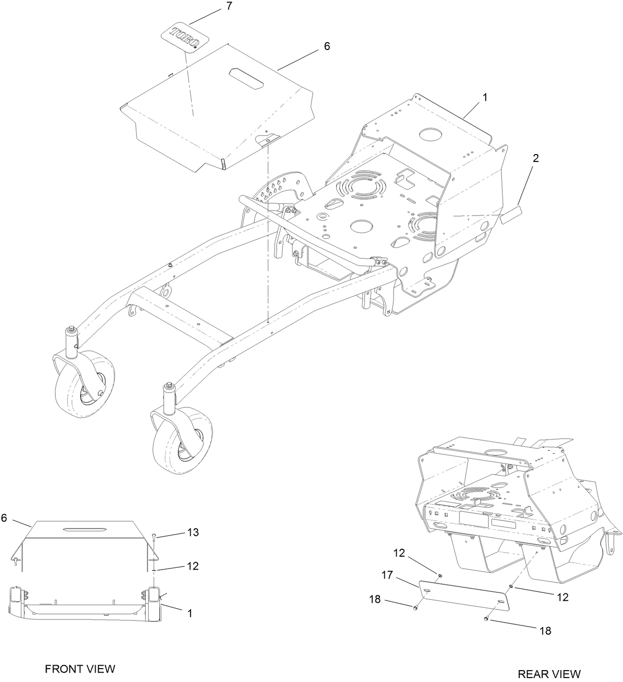 Deck Cover and Frame Assembly