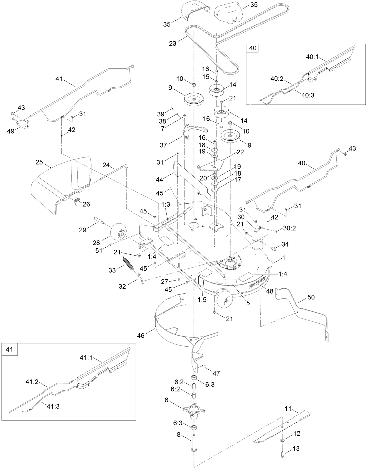 42 Inch Deck Assembly
