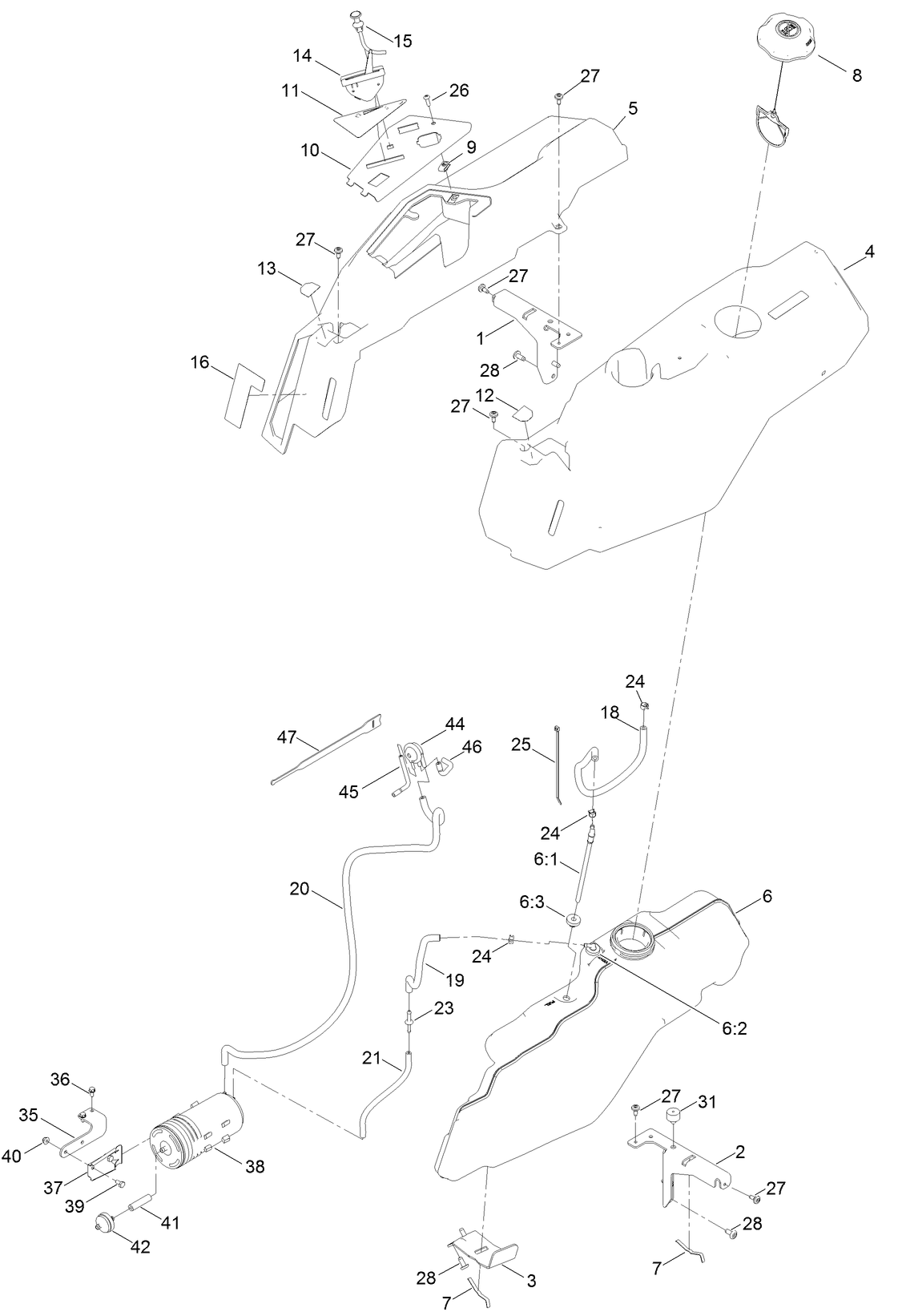 Body Styling and Fuel Pod Assembly