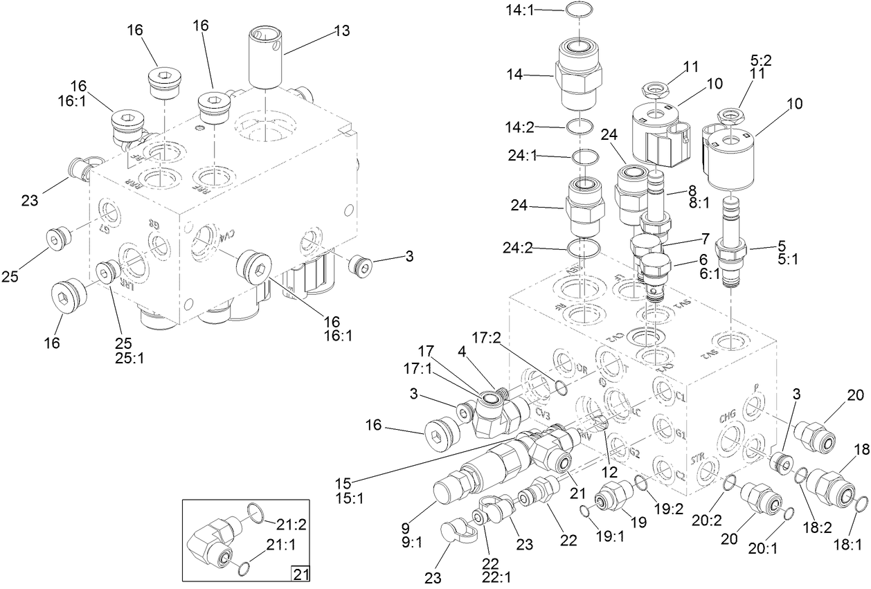 Steering/Lift Manifold No. 138-4488
