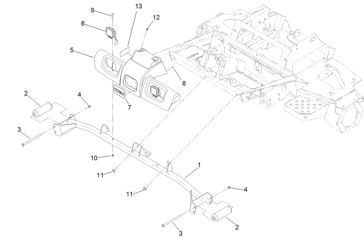 Front Shroud, Headlight and Roller Assembly