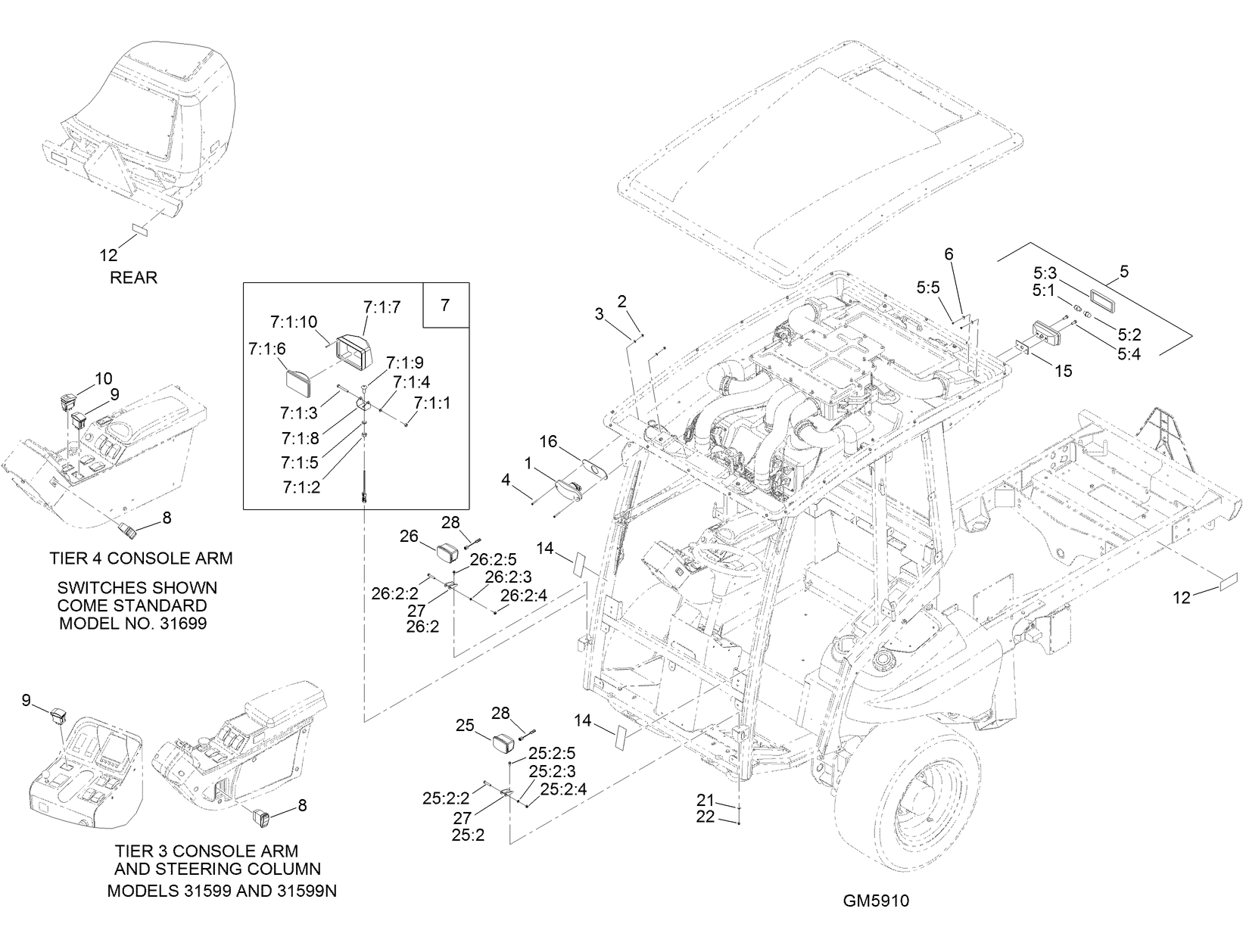 GM5910 North American Light Assembly