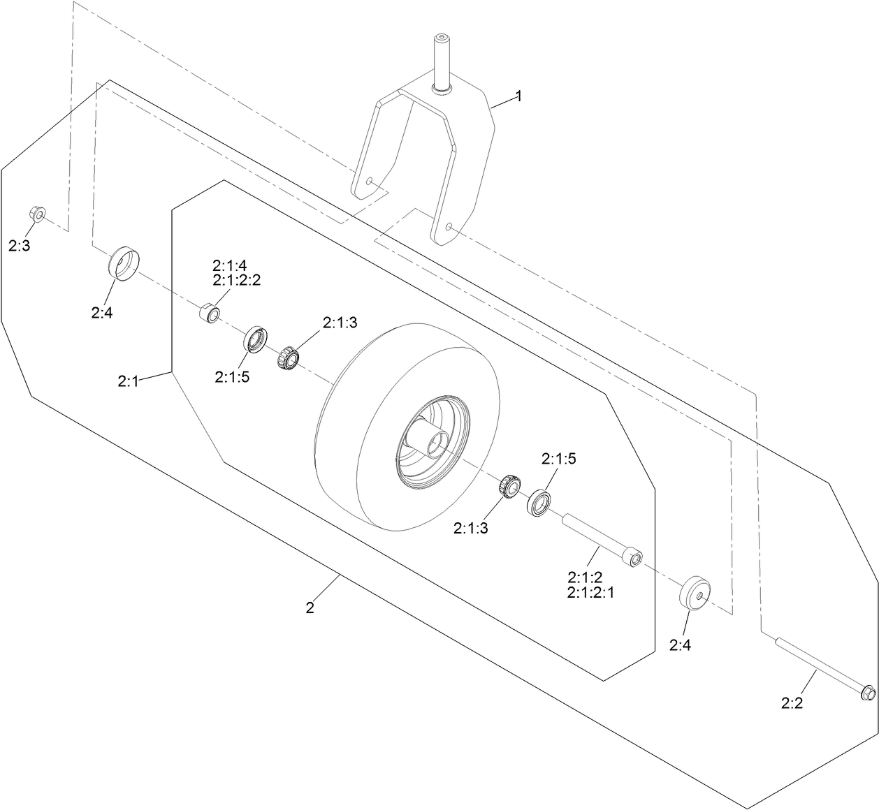 Caster and Wheel Assembly