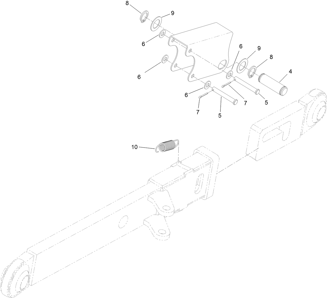 LH Extendable Arm Assembly