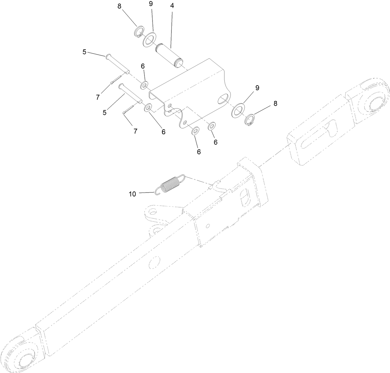 RH Extendable Arm Assembly