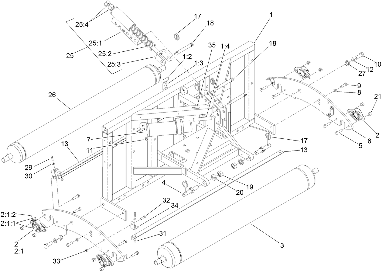 Frame and Roller Assembly