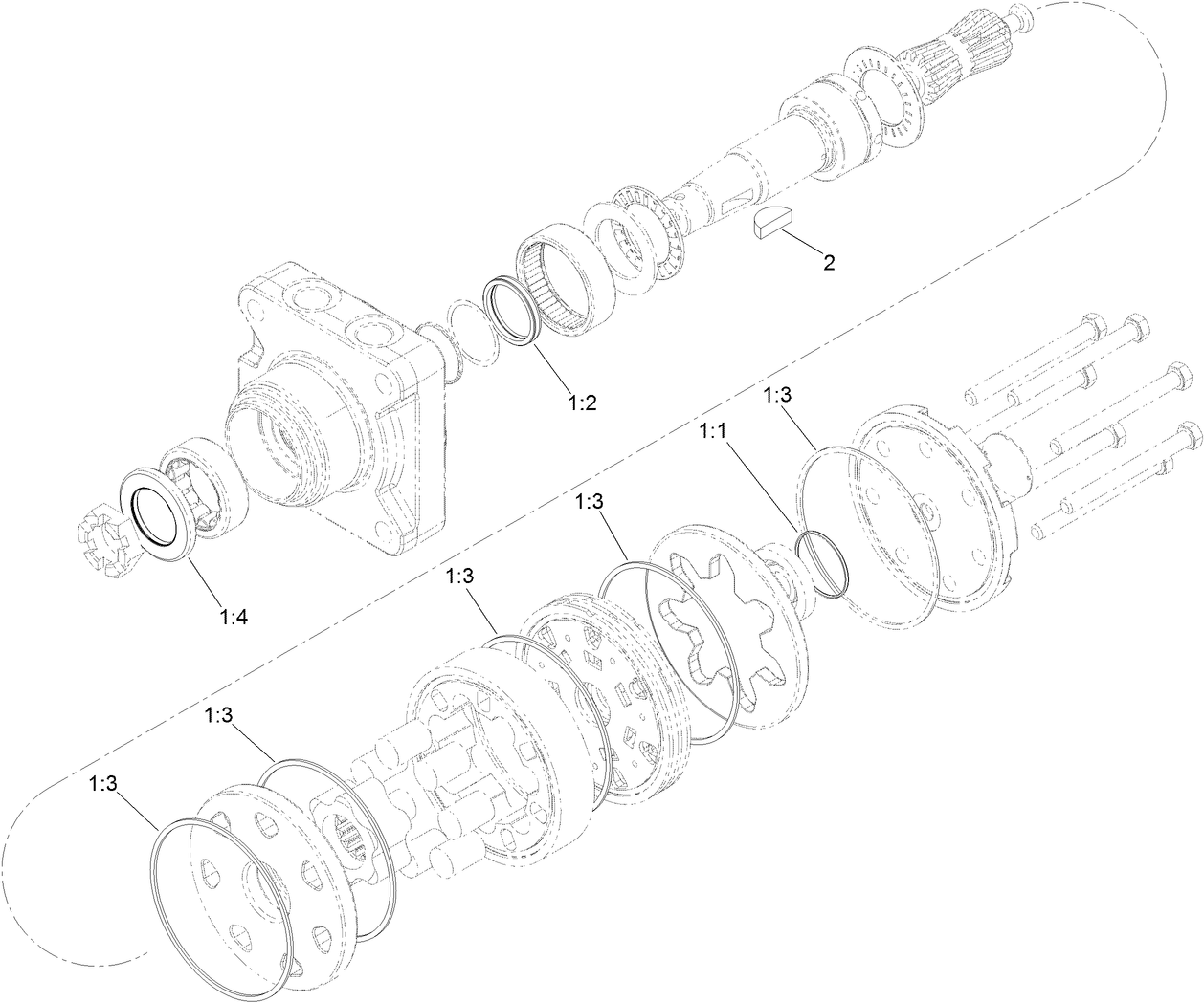 Hydraulic Motor Assembly No. 138-0436