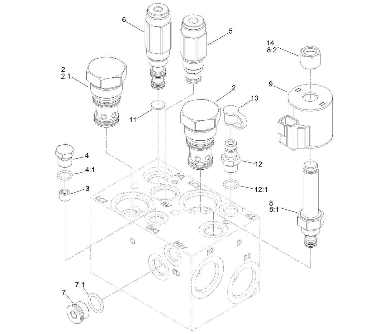 Hydraulic Manifold Assembly No. 132-1395