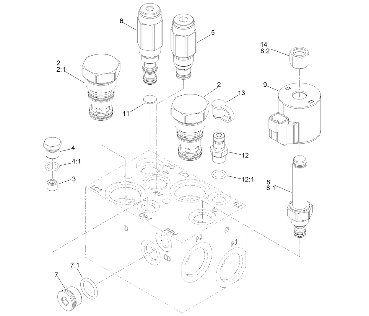 Hydraulic Manifold Assembly No. 132-1396