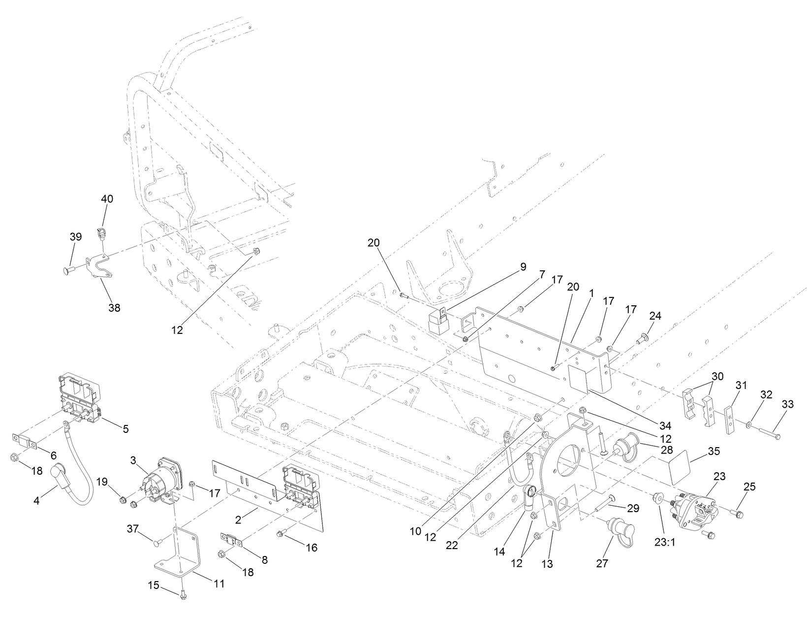 Rear Electrical Component Assembly