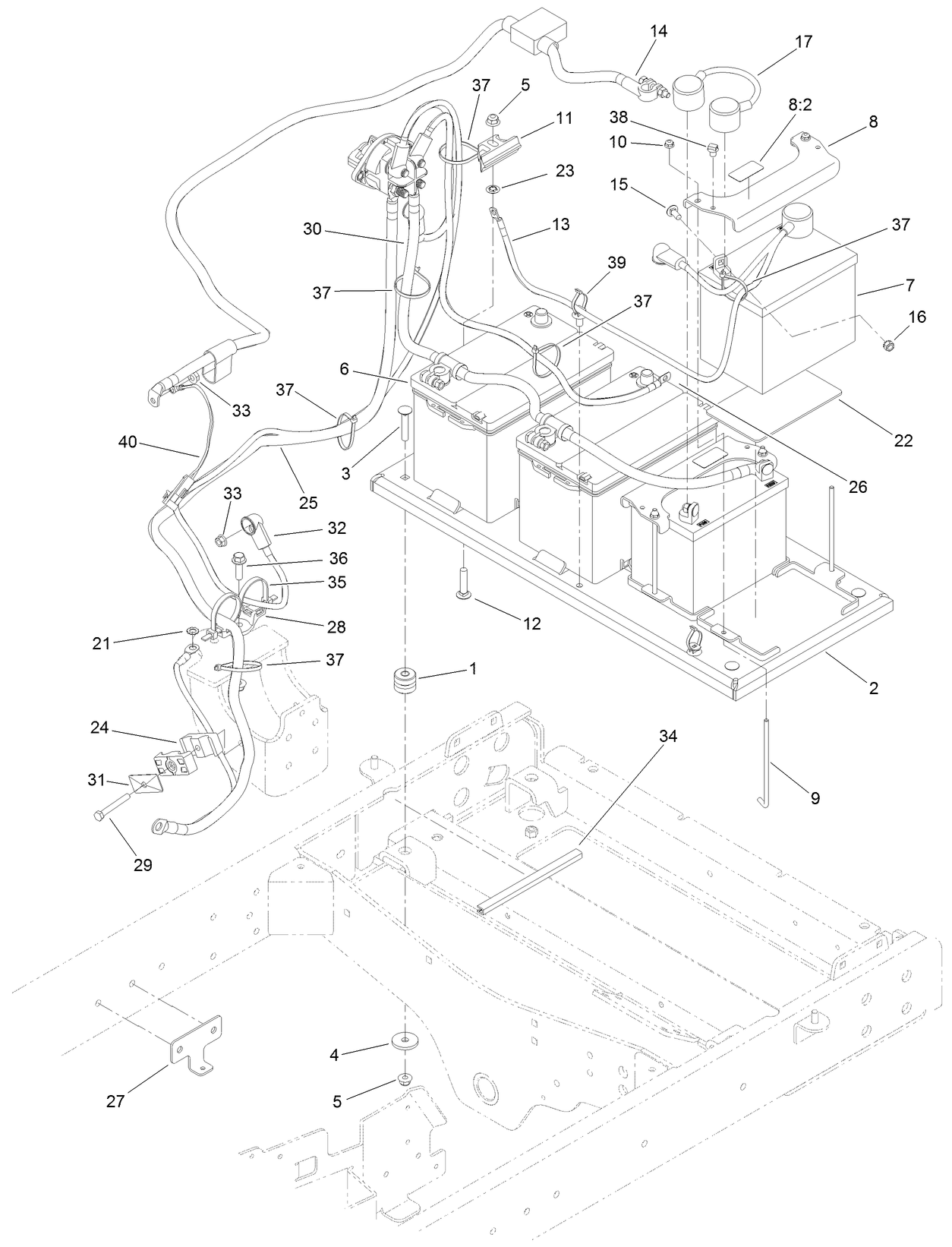 Battery Cable Routing Assembly