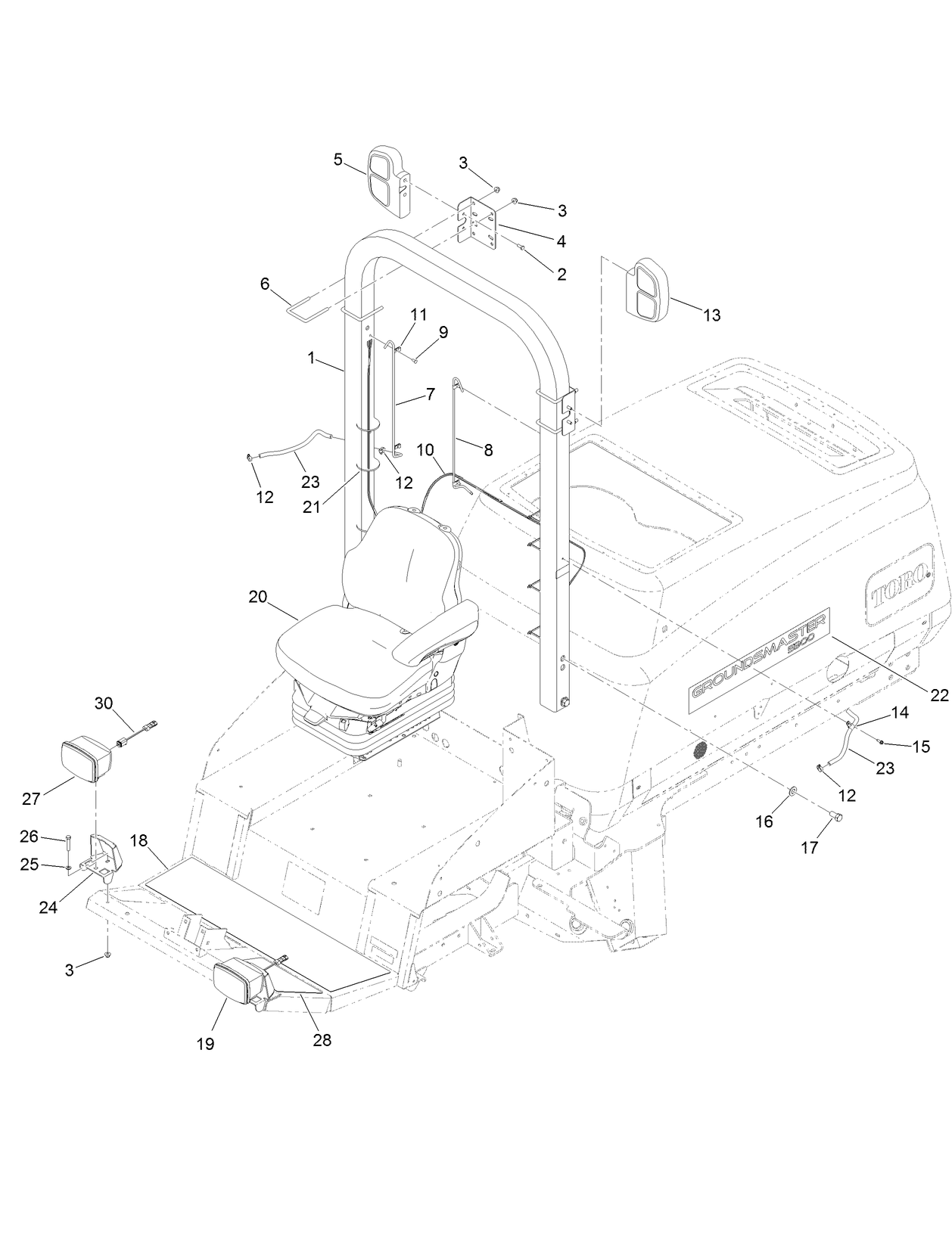 Roll-Over Protection System Assembly