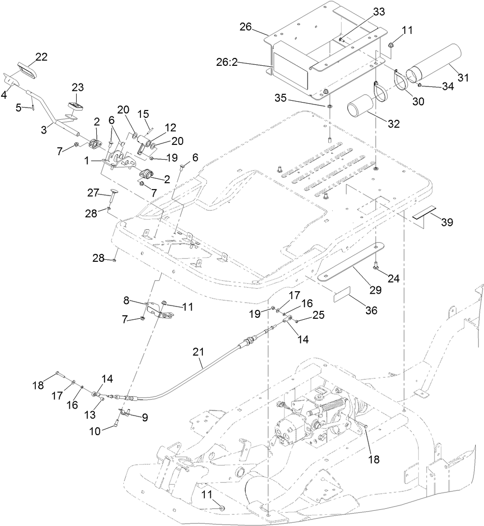 Traction Pedal Assembly
