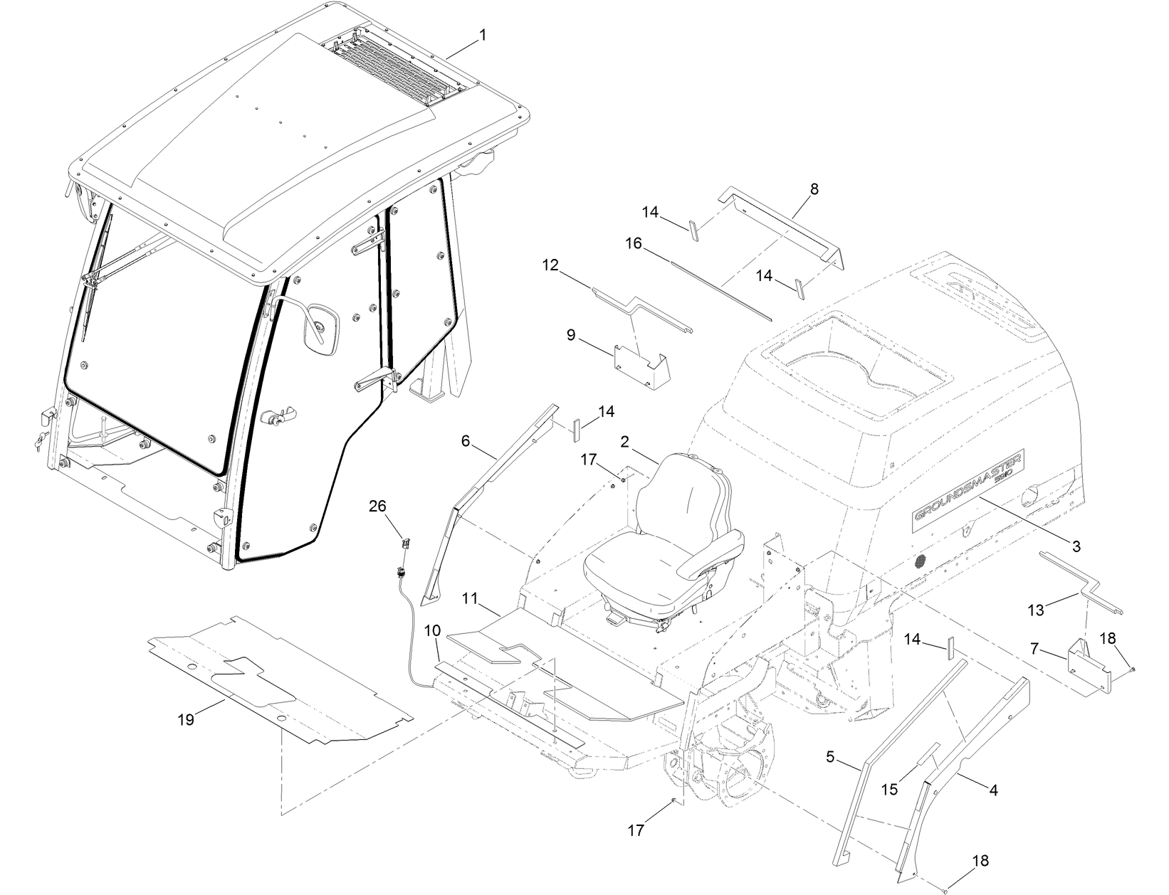 Cab Mounting Assembly