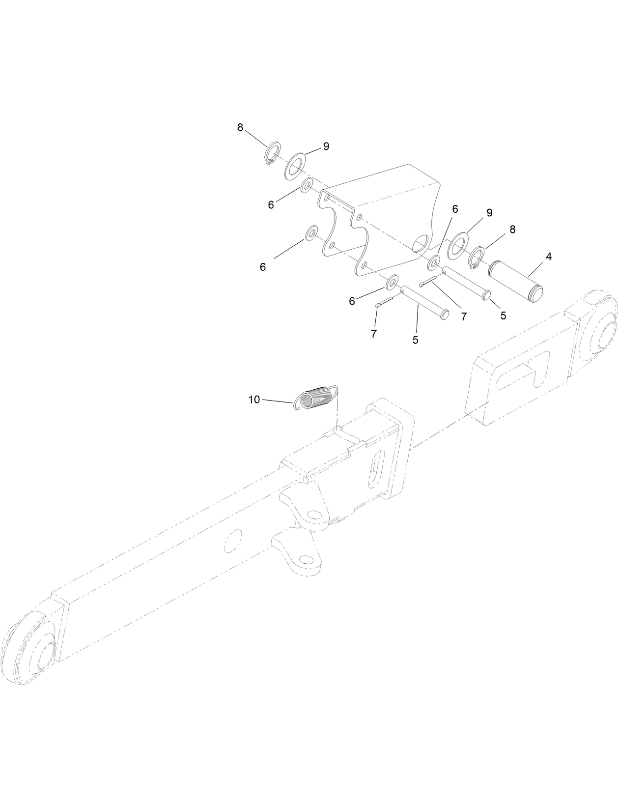 LH Extendable Arm Assembly