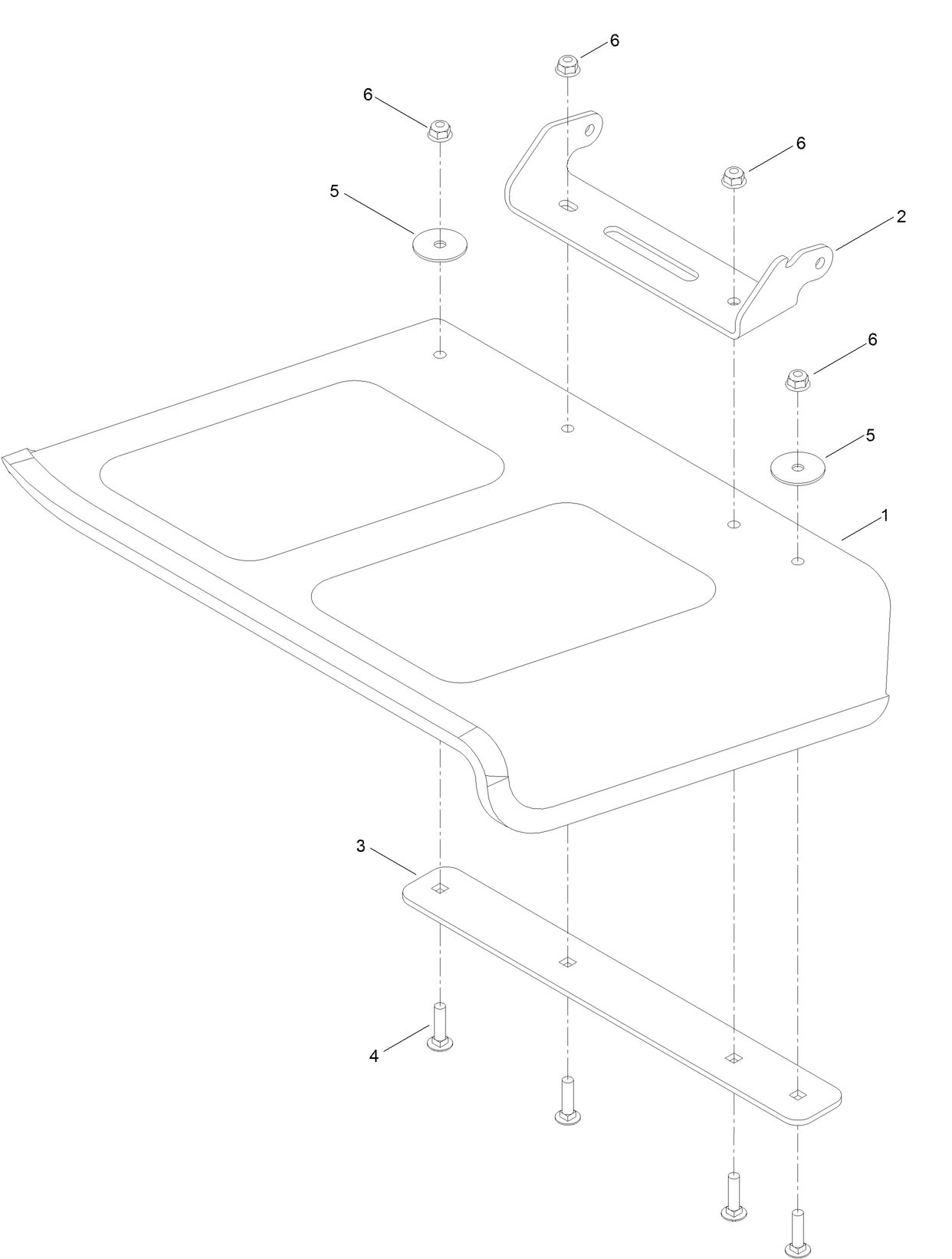 Rubber Deflector Kit Assembly No. 140-4300