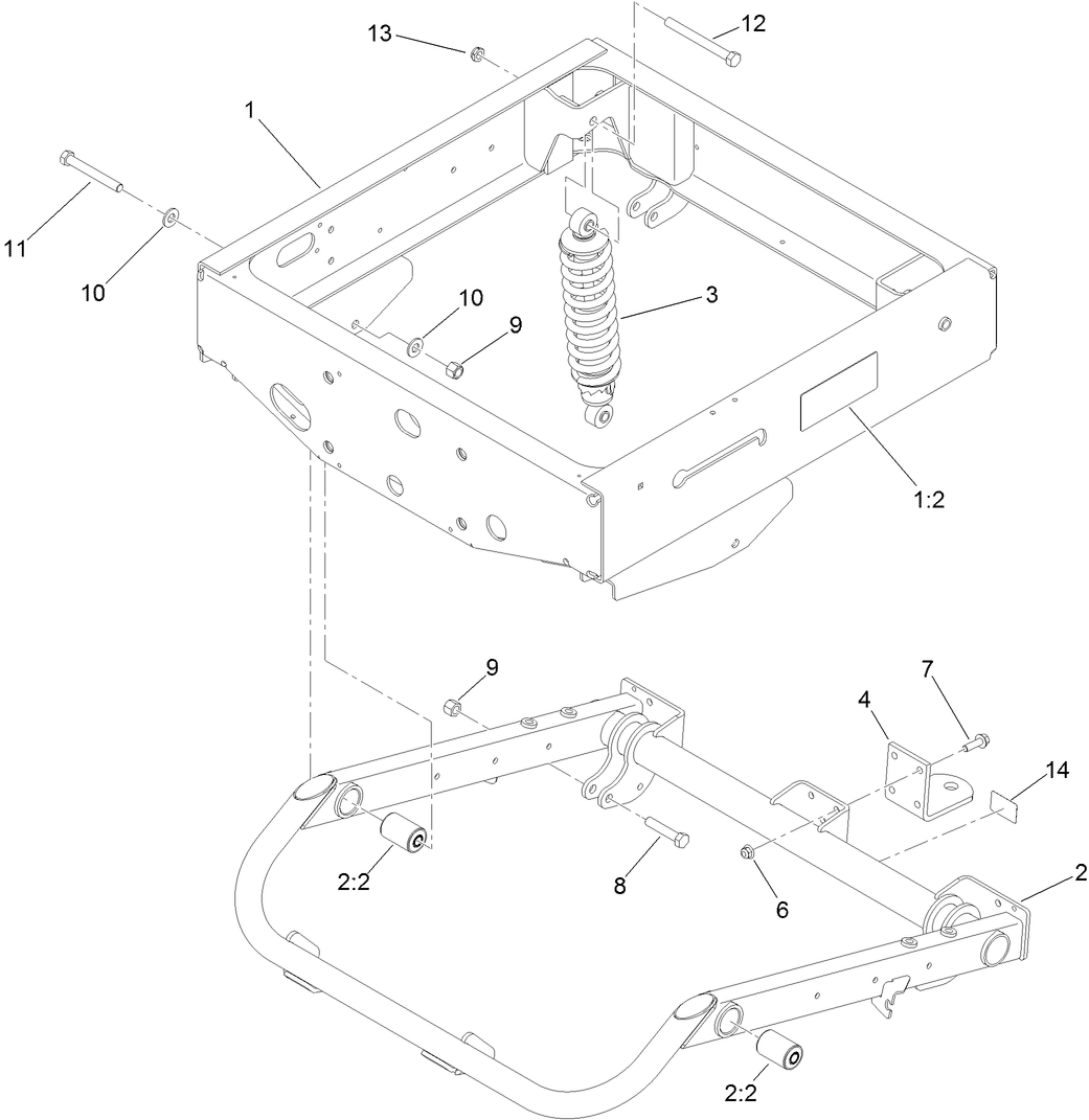 Rear Frame and Suspension Assembly