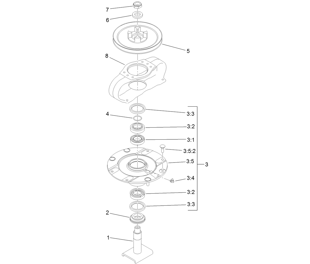 Driving Spindle Assembly No. 139-1035