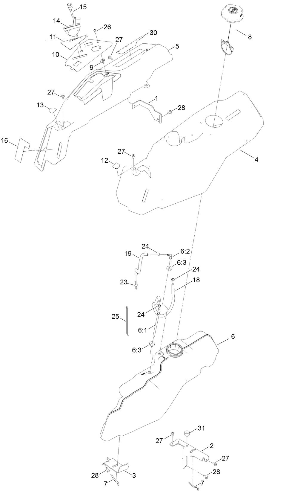 Body Styling and Fuel Pod Assembly