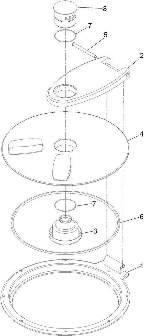 Spray Tank Lid Assembly No. 138-6283