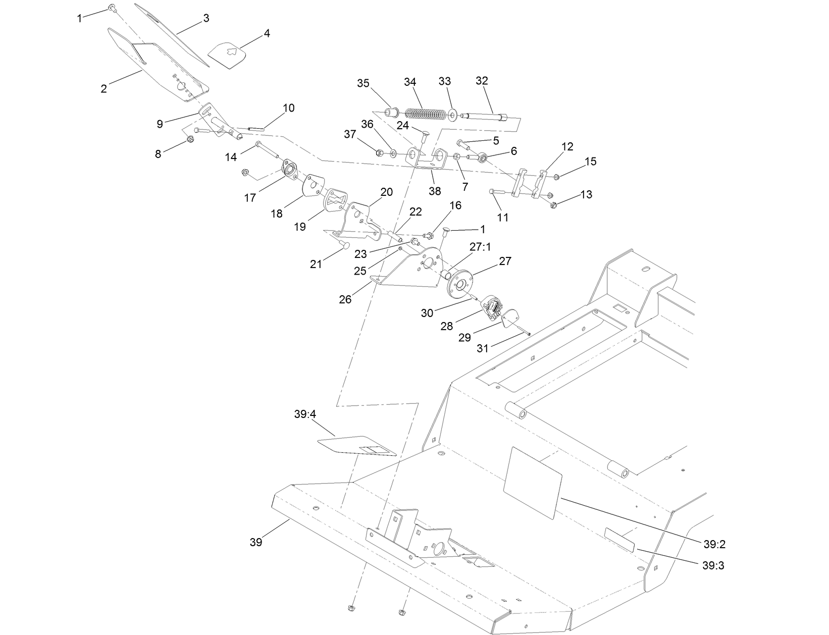 Traction Pedal and Platform Assembly