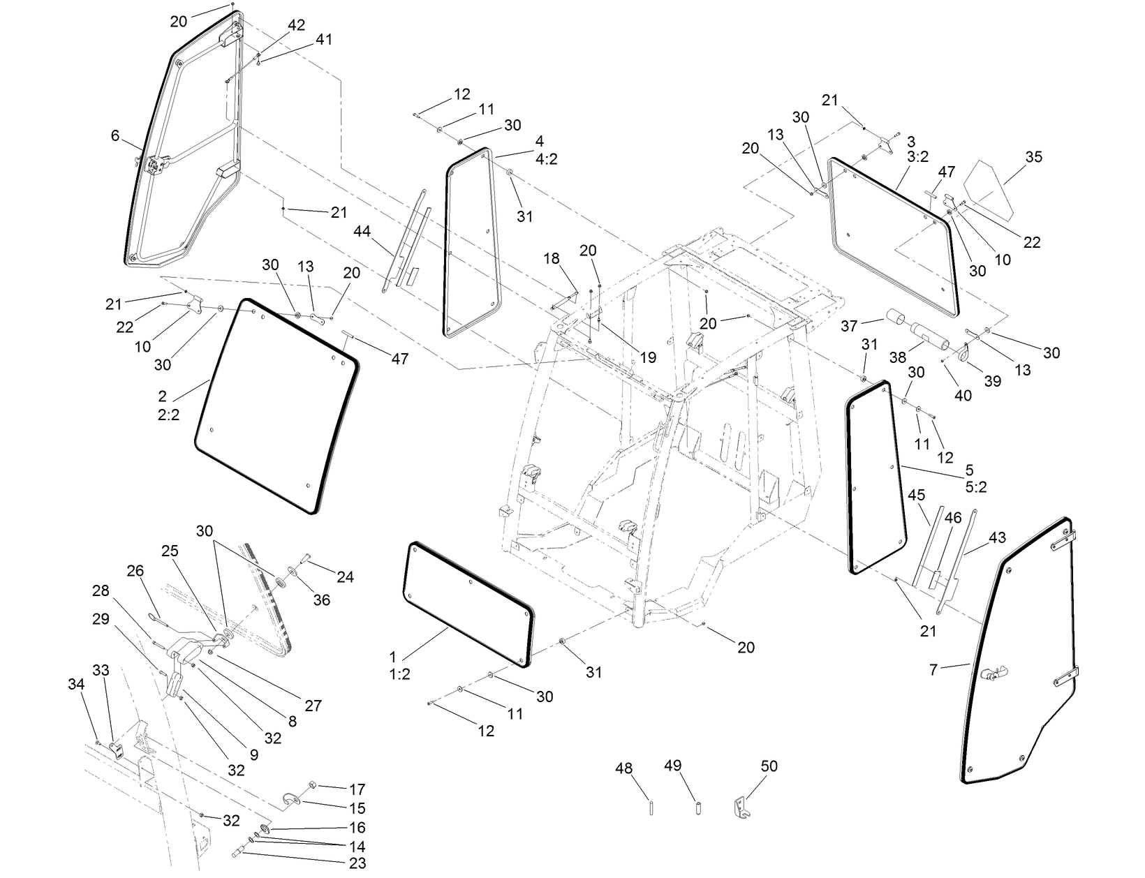 Window, Door and Striker Assembly