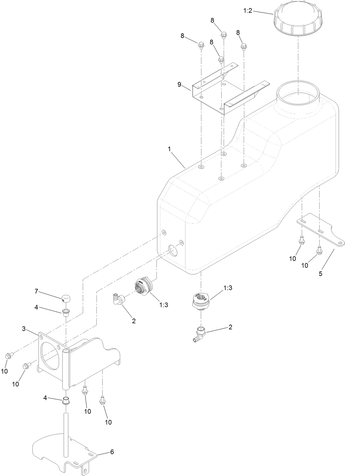 Right Tank Assembly