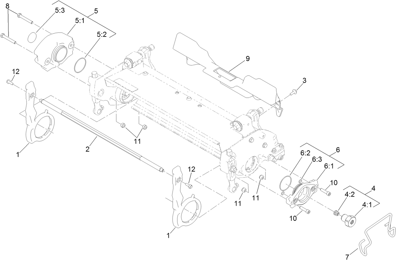 Pitch Arm and Weight Assembly