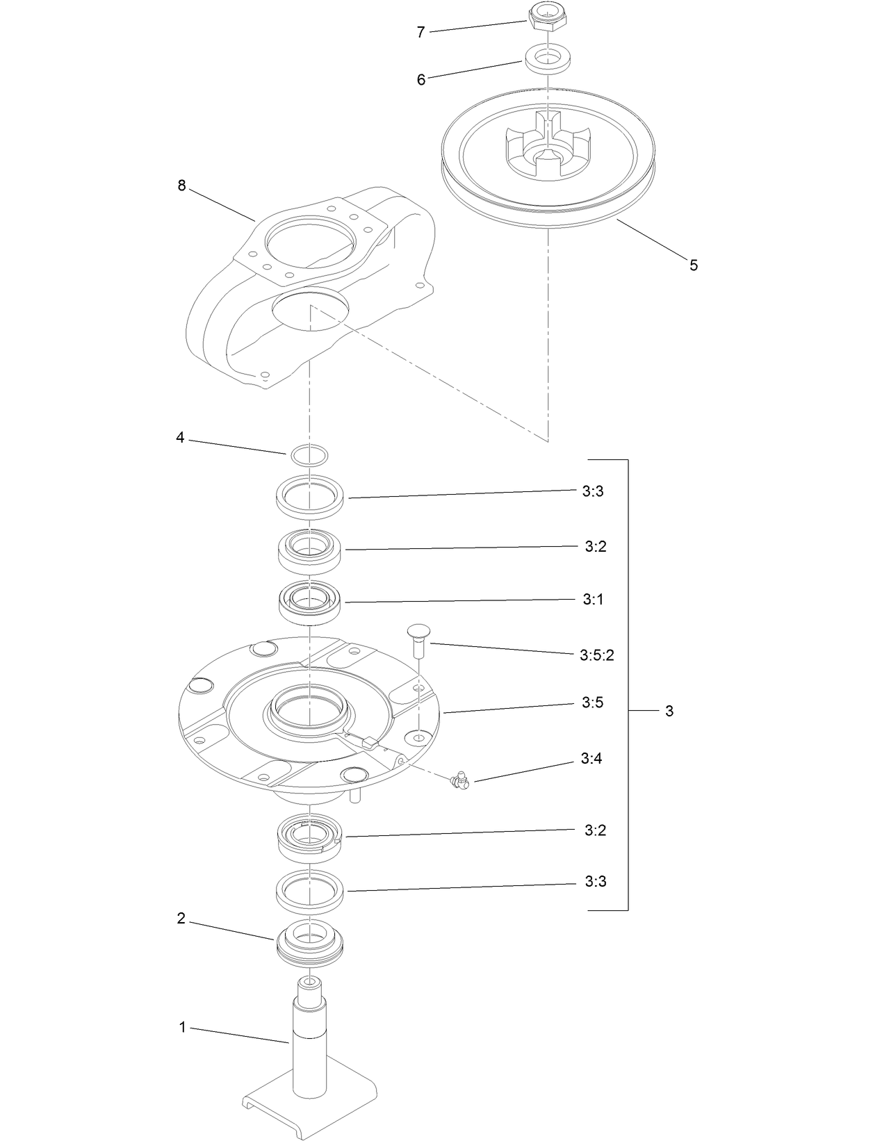 Driving Spindle Assembly No. 139-1035