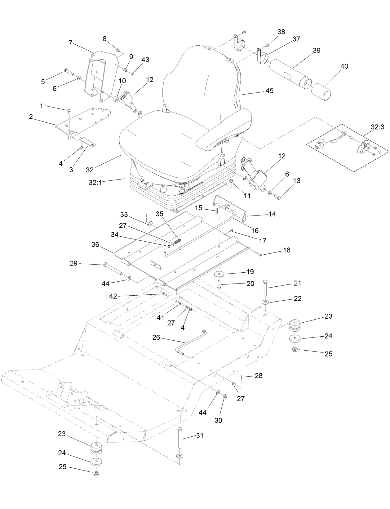 Seat Base and Seat Assembly