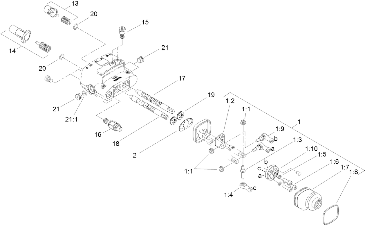 Two Spool Valve Assembly No. 144-7354