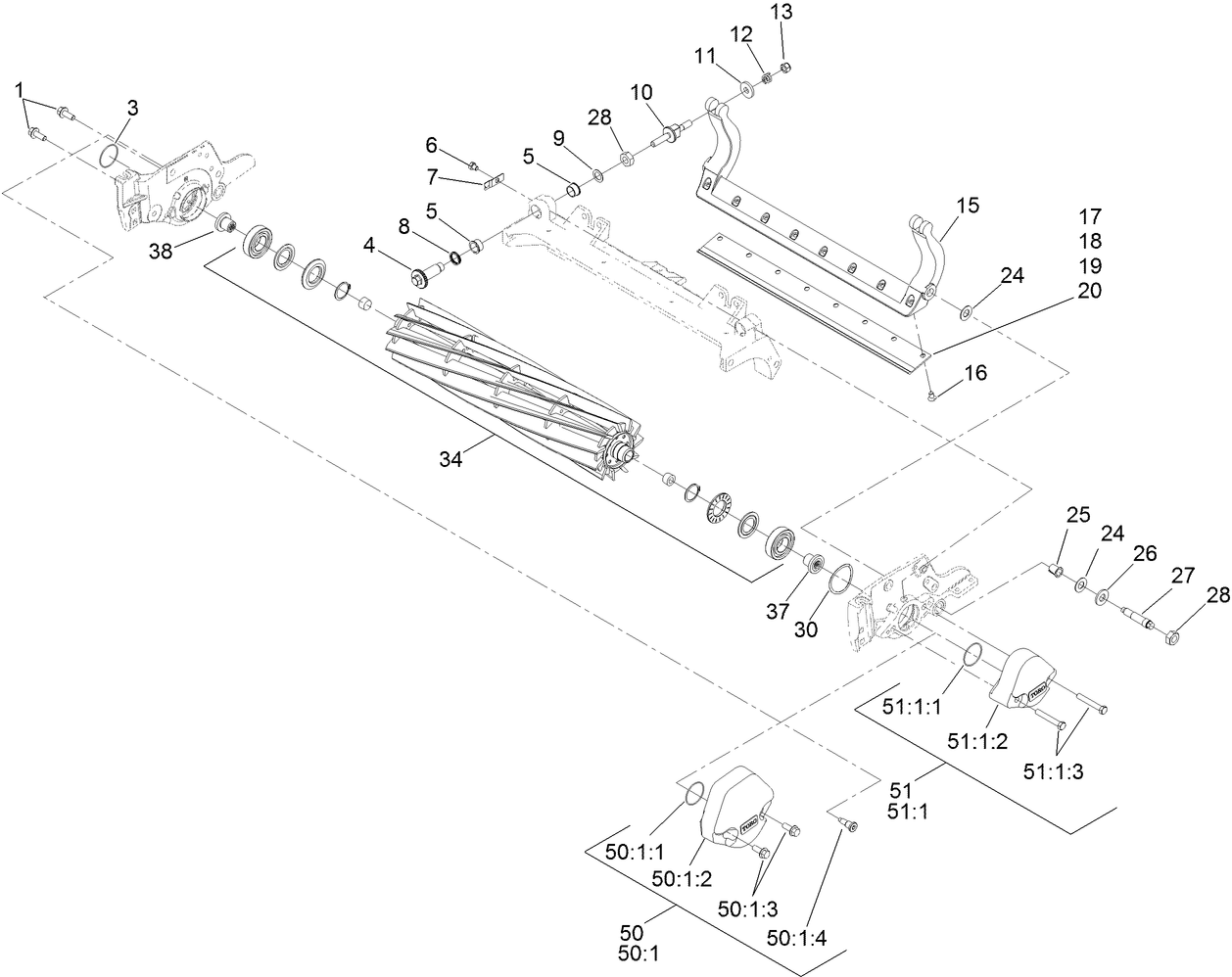 Reel and Bedbar Assembly