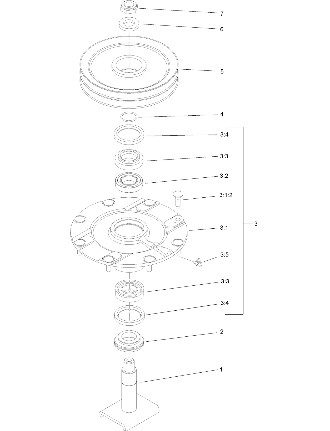Double Driven Spindle Assembly No. 139-1037