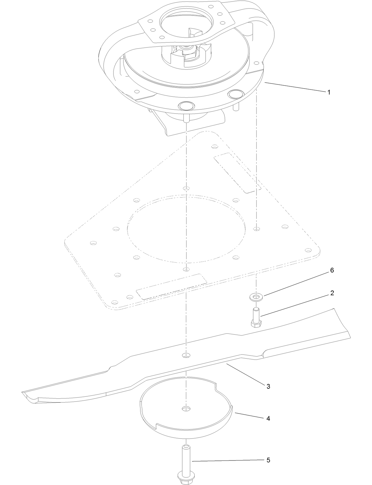 Front Deck Driving Spindle Assembly