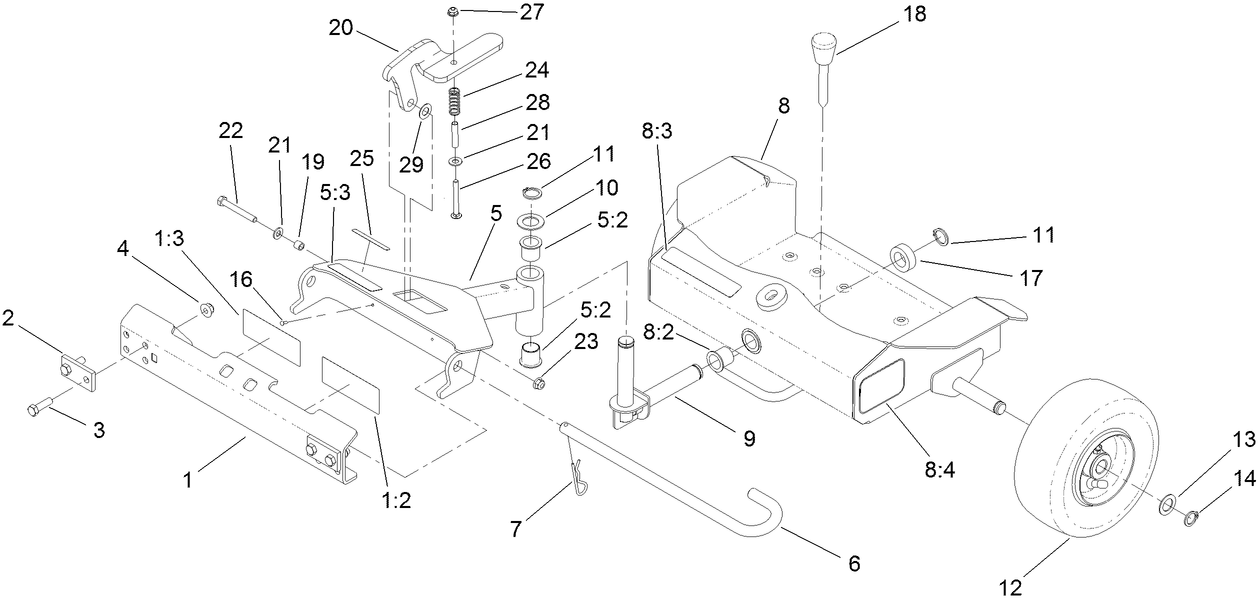 Two Wheel Sulky Assembly