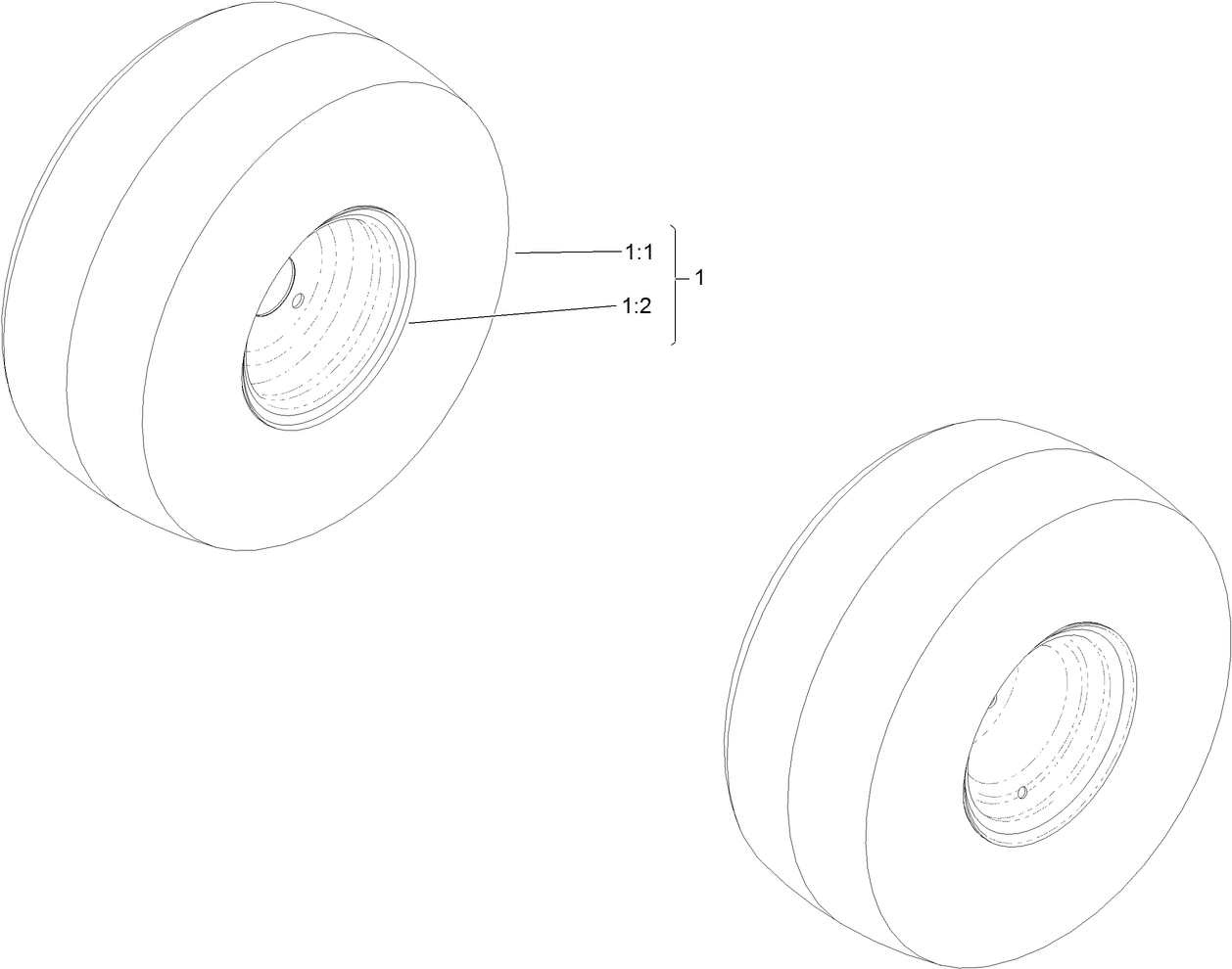 Snow Tire Assembly No. 140-4310