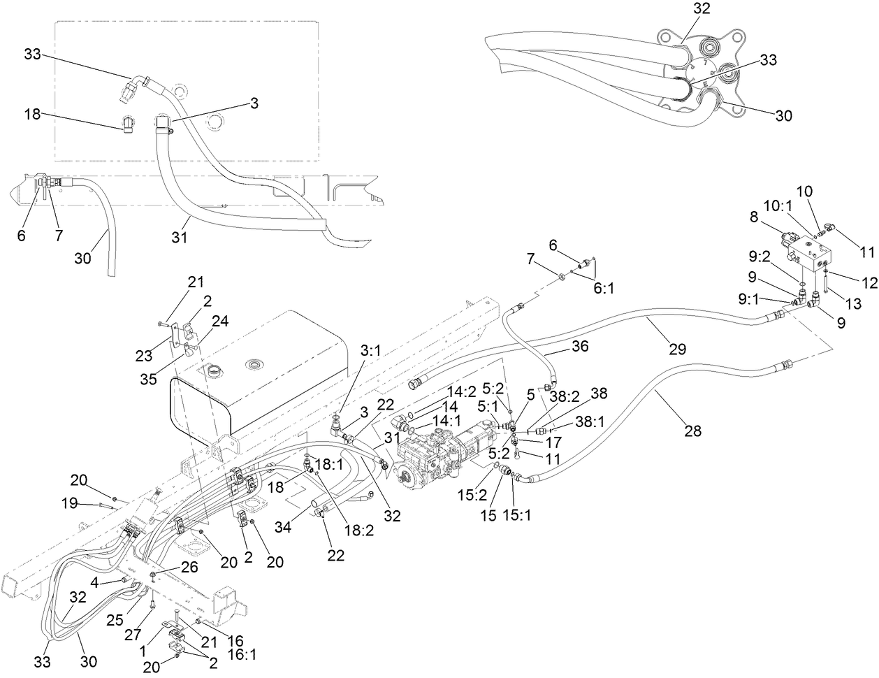 Hydraulic Pump and Filter Assembly
