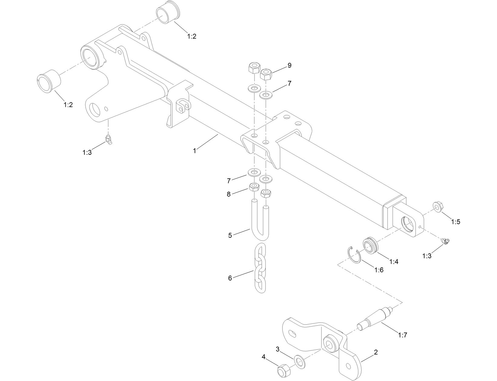 RH Front Lift Arm Assembly No. 138-6369