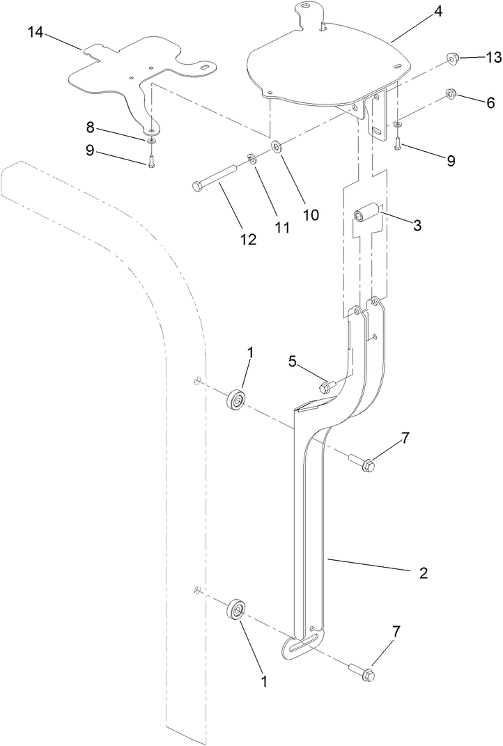 Receiver Mount and Antenna Bracket Assembly
