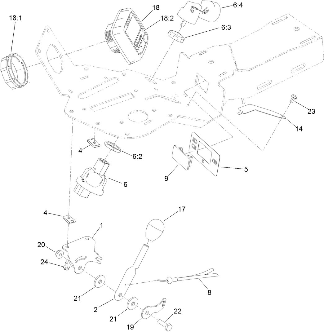 Ignition, Throttle and Choke Control Assembly