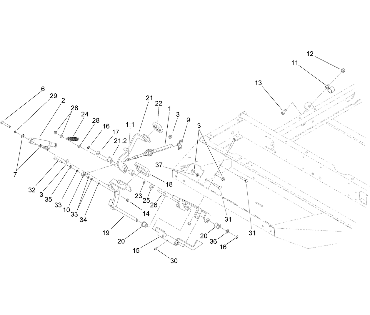 Traction Pedal Assembly