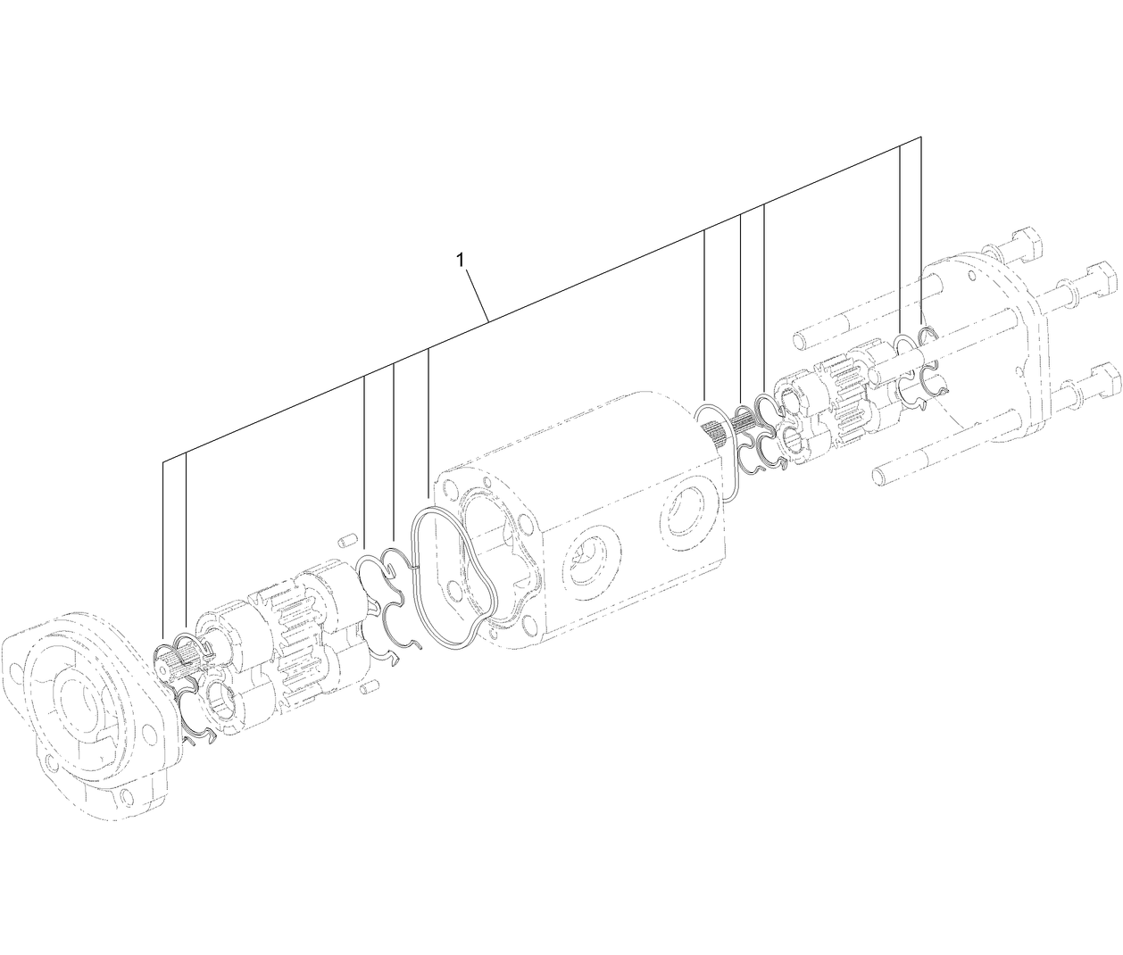 Hydraulic Gear Pump Assembly No. 108-9036