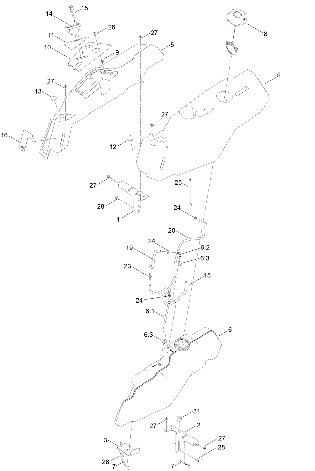 Body Styling and Fuel Pod Assembly