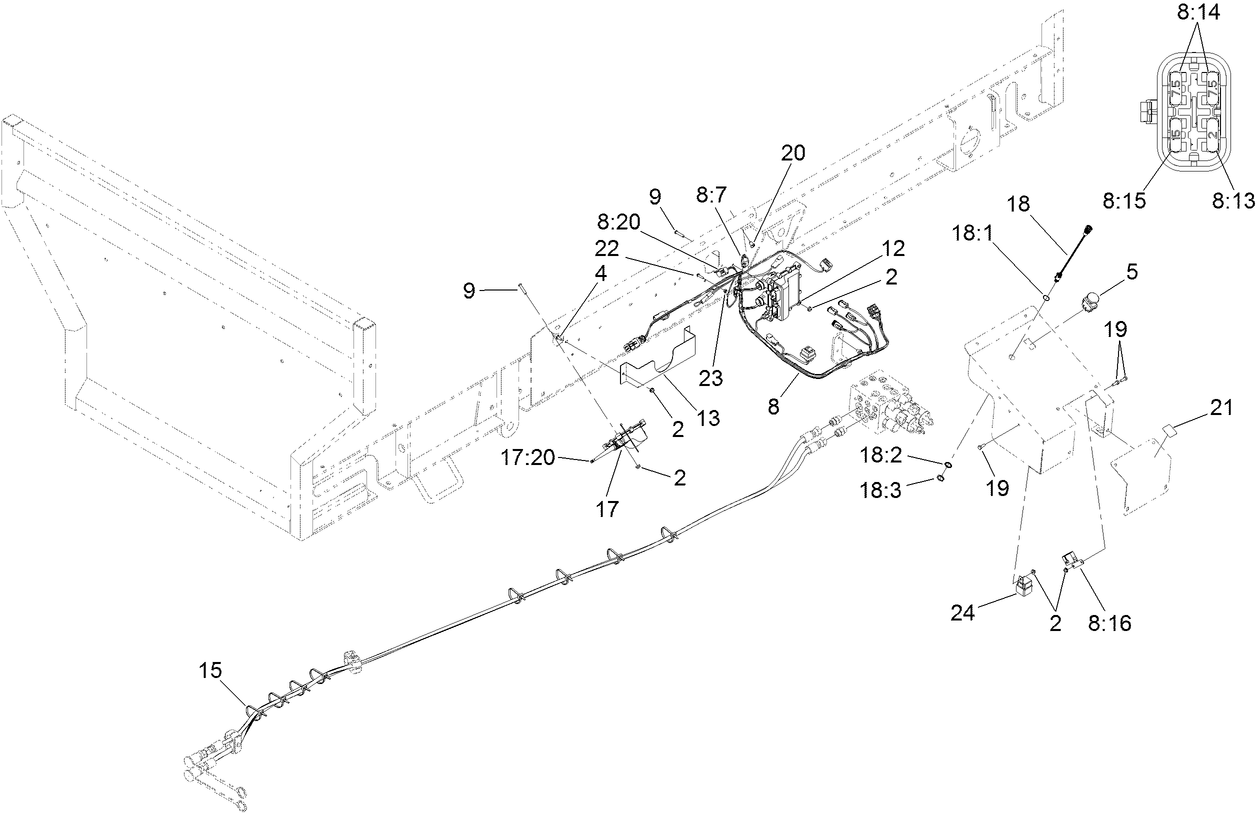 Wire Harness and Pocket Control Assembly
