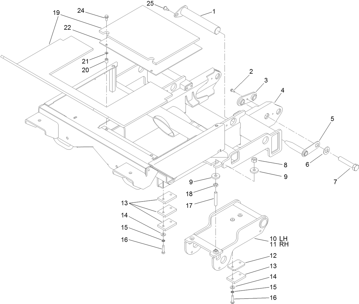 Frame and Pivot Assembly