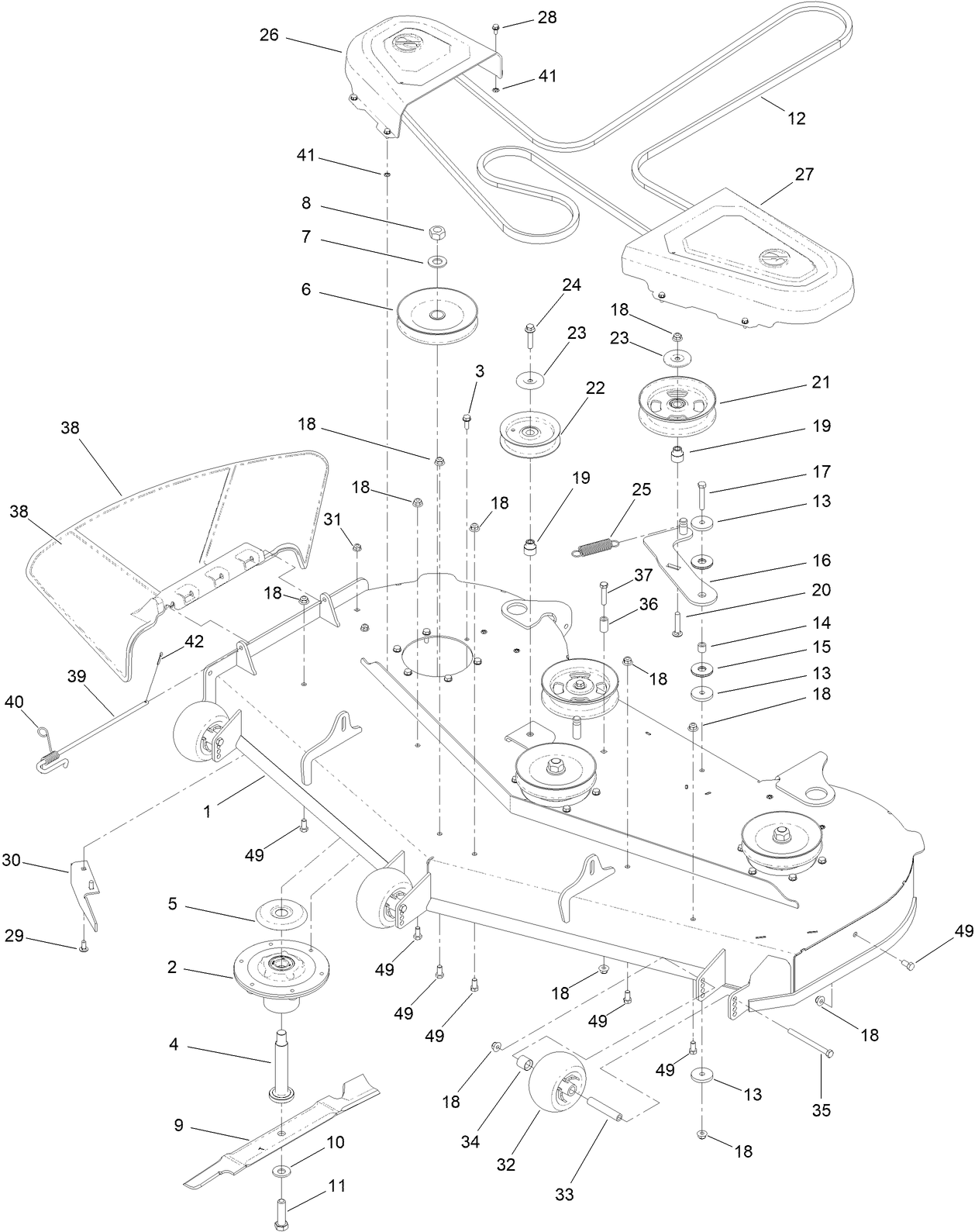 60 Inch Deck Assembly